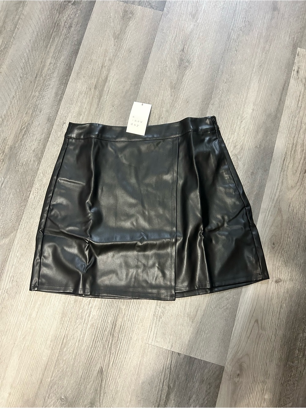 a new day Black Faux Leather Mini Skirt